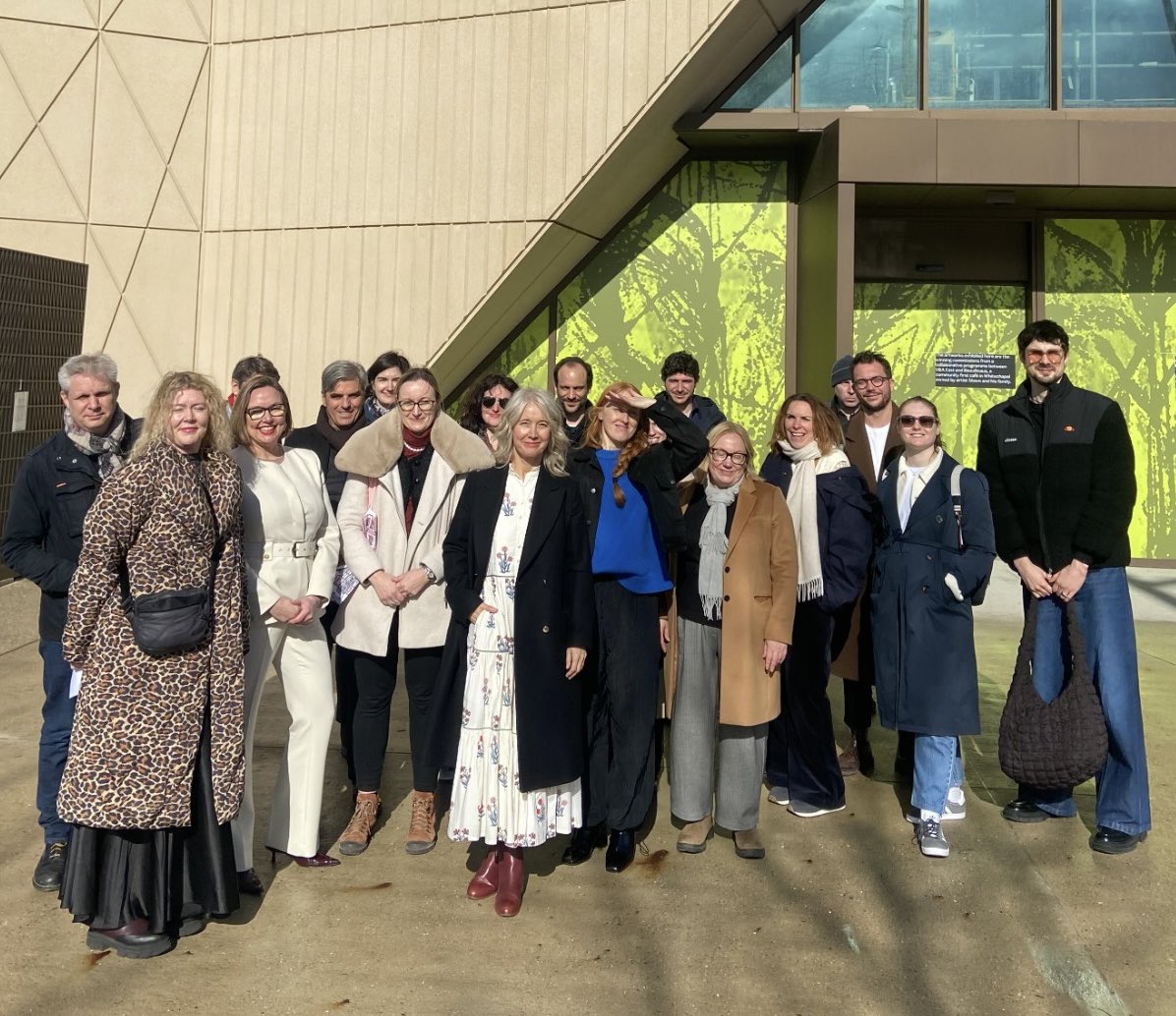 Great to host French journalists at #EastBank

Visiting <a href="/Sadlers_Wells/">Sadler's Wells</a> East and <a href="/LCFLondon/">London College of Fashion</a> and sharing plans for <a href="/vam_east/">V&A East</a> and <a href="/BBC/">BBC</a> Music Studios 🩰👗🖼️ 

So much happening at London’s new cultural quarter, the biggest ever cultural investment by <a href="/MayorofLondon/">Mayor of London, Sadiq Khan</a>✨