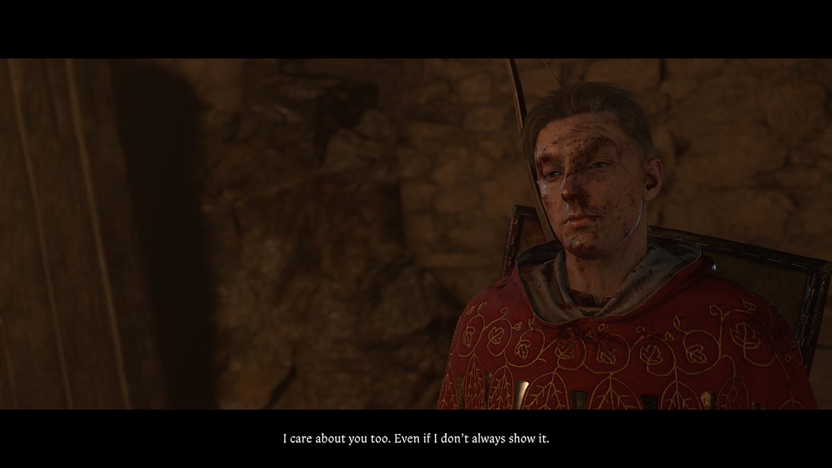 Pipe30124852's tweet photo. @LUC4NIS That reminds of this SS.

In his DLC in KCD1, he was kind of bad at poetry even with Henry’s help, and it ended up badly for him

But now boy, he even wrote his poem himself for Henry ❤️

since he is royal and faithful to Henry, it makes me curious about his wedding in the future https://t.co/wYdyQ4brTZ