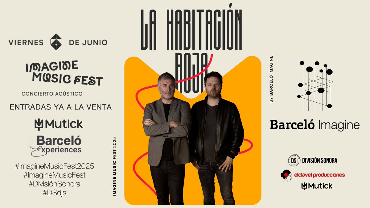 #Noticias. <a href="/lahabitacionroj/">La Habitación Roja</a> vuelven a #Madrid dentro del #ImagineMusicFest 

j-musind.blogspot.com/2025/03/la-hab…