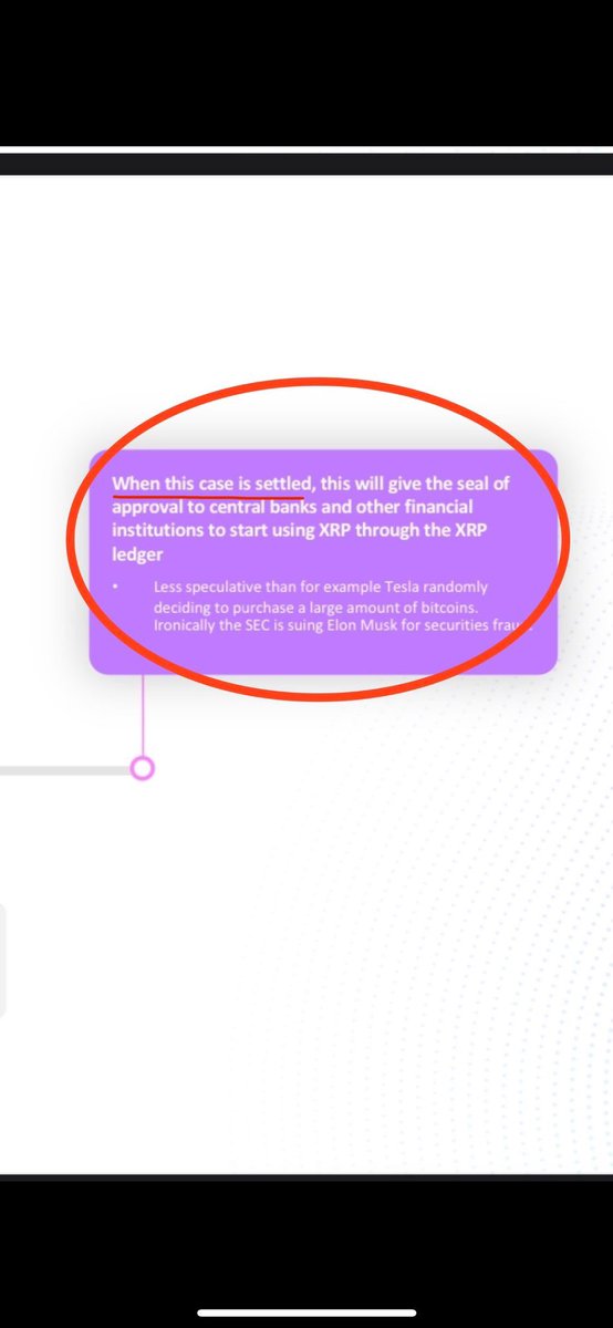 When this case is settled, this will give the seal of approval to central banks and other financial institutions to start using XRP through the XRP ledger”💎☝️

Documented.📝💨