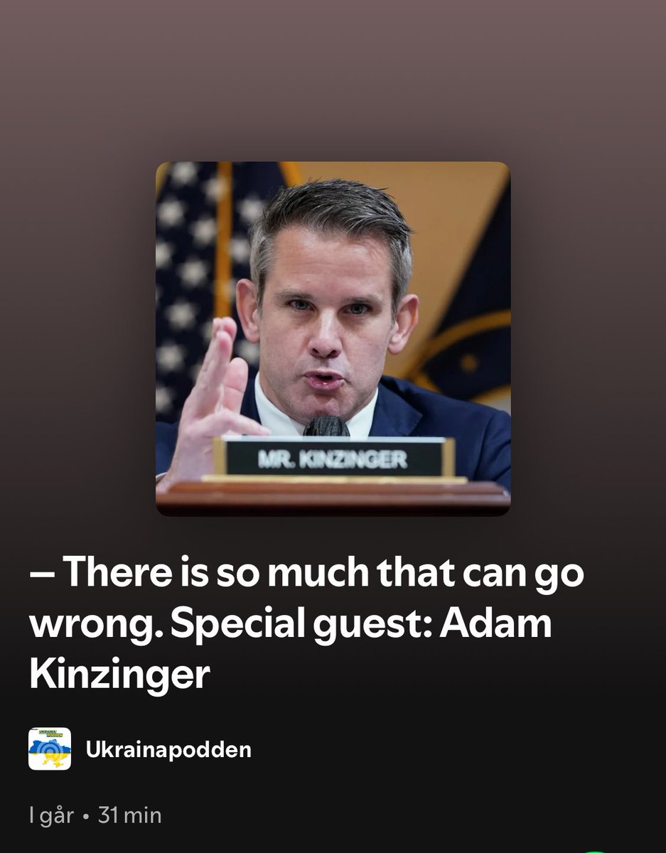 🚨 NEW EPISODE 🚨

We are joined by <a href="/AdamKinzinger/">Adam Kinzinger (Slava Ukraini) 🇺🇸🇺🇦</a> who speaks with <a href="/Luunske/">Anders Lohne Fosse</a> and <a href="/J_SundHenriksen/">Jørn Sund-Henriksen 🇳🇴🇺🇦🇬🇪🇹🇼🥛</a> about the possible ceasefire in Ukraine, Trumps assault on democracy, if Canadians should be worried, NATO and who would make a great president:

open.spotify.com/episode/2MAdQn…