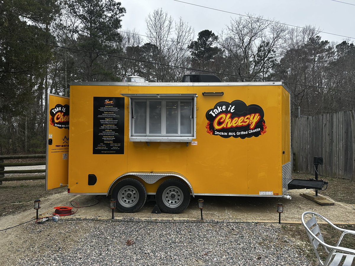 Take It Cheesy has joined the <a href="/Shift4/">Shift4</a> team!  Just finished installing <a href="/SkyTabPOS/">SkyTab</a> in their food truck!  Find them in the parking lot of Blue Sky Distillery in Smithfield, VA! 
#TeamFOUR #SkyTab