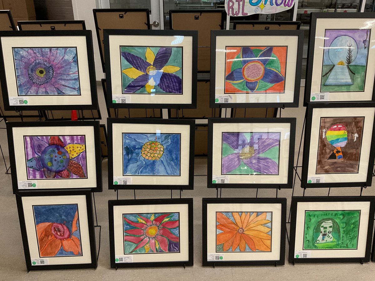 WOW!  Wait until you see the talented artists on display at tonight's Art Show in our cafeteria.  You can purchase your child's masterpiece here: artomestore.com/collections/ri…
