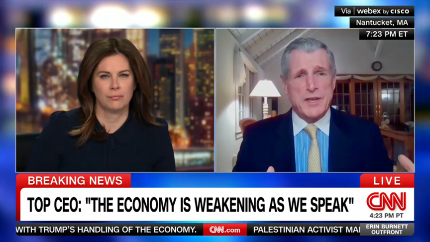 BRileyWealth's tweet photo. @ArthurHoganIII  joined @ErinBurnett on @CNN  @OutFrontCNN  last night to discuss tariffs and uncertainty in the markets.
▶️https://t.co/4ARNOJBvnN
$RILY https://t.co/JPQ5wNgnPf