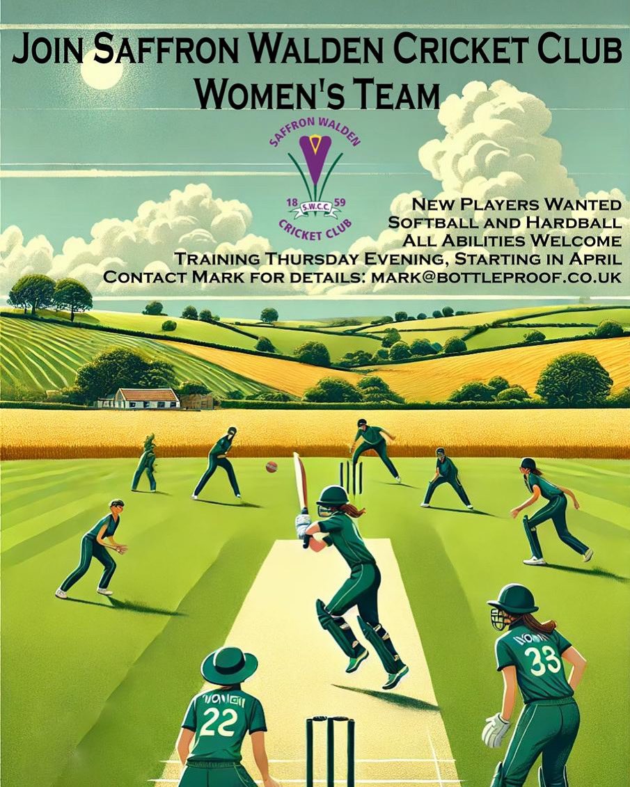 🏏 Join Saffron Walden Cricket Club – Women’s Team! 🏏

Looking to play cricket, have fun, and be part of a supportive team? We’re recruiting new players of all abilities for both softball and hardball formats!

#Cricket #WomensCricket #SaffronWalden