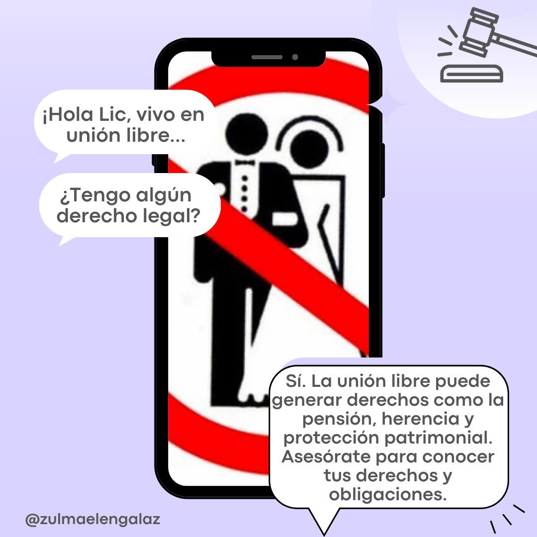 Vivir en "#uniónlibre": ¿Tengo algún #derecho legal?
Sí. La unión libre puede generar derechos como la pensión, herencia y protección patrimonial. Asesórate para conocer tus derechos y obligaciones.