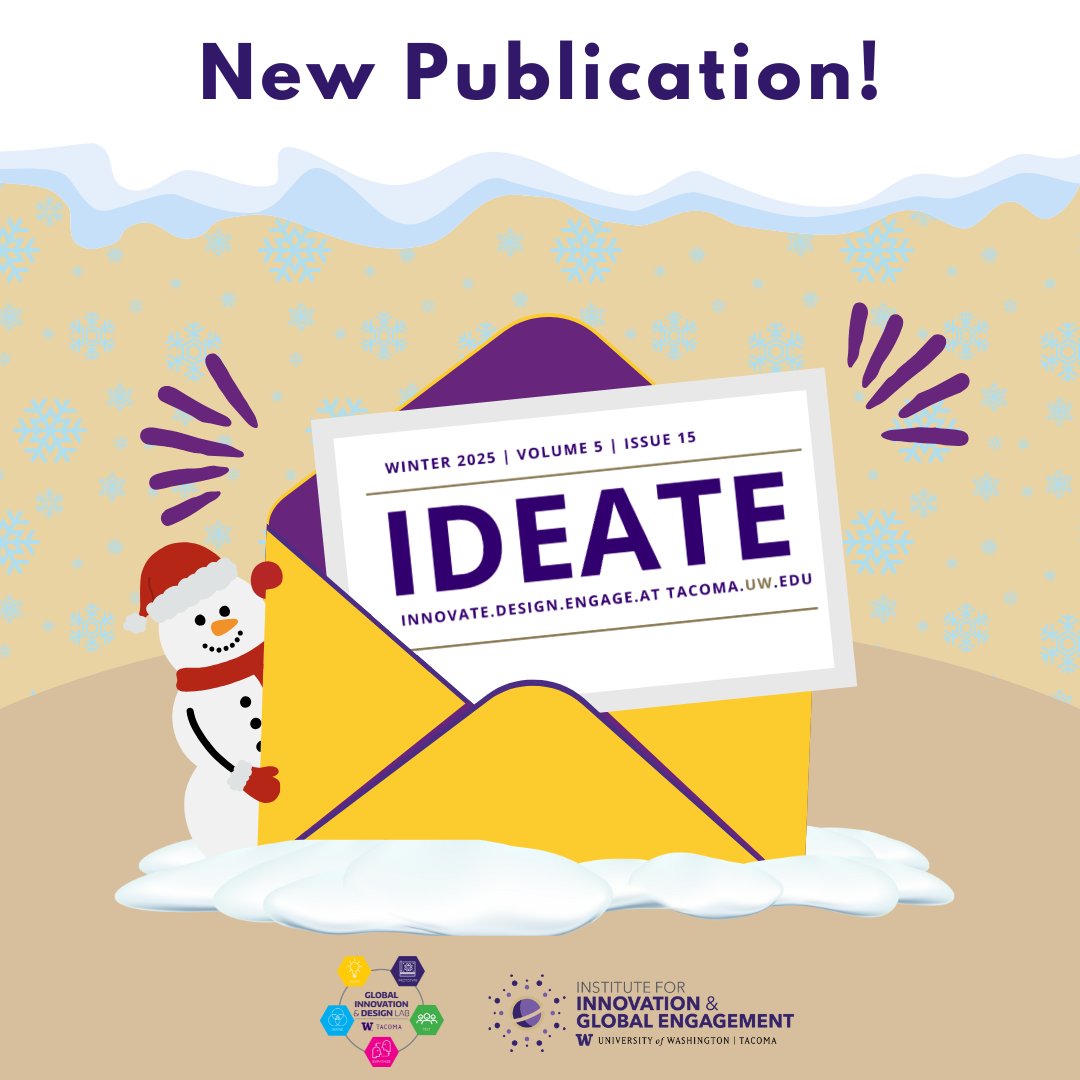 The Winter 2025 edition of IDEATE is here! Discover GID Lab workshops creating design &amp; career opportunities for UW Tacoma students, Huskies on the Hill with NextGen Civic Leaders, and welcoming Dr. Jaleesa Trapp to the faculty! Explore here: bit.ly/Winter2025_IDE…
#IIGE #IDEATE