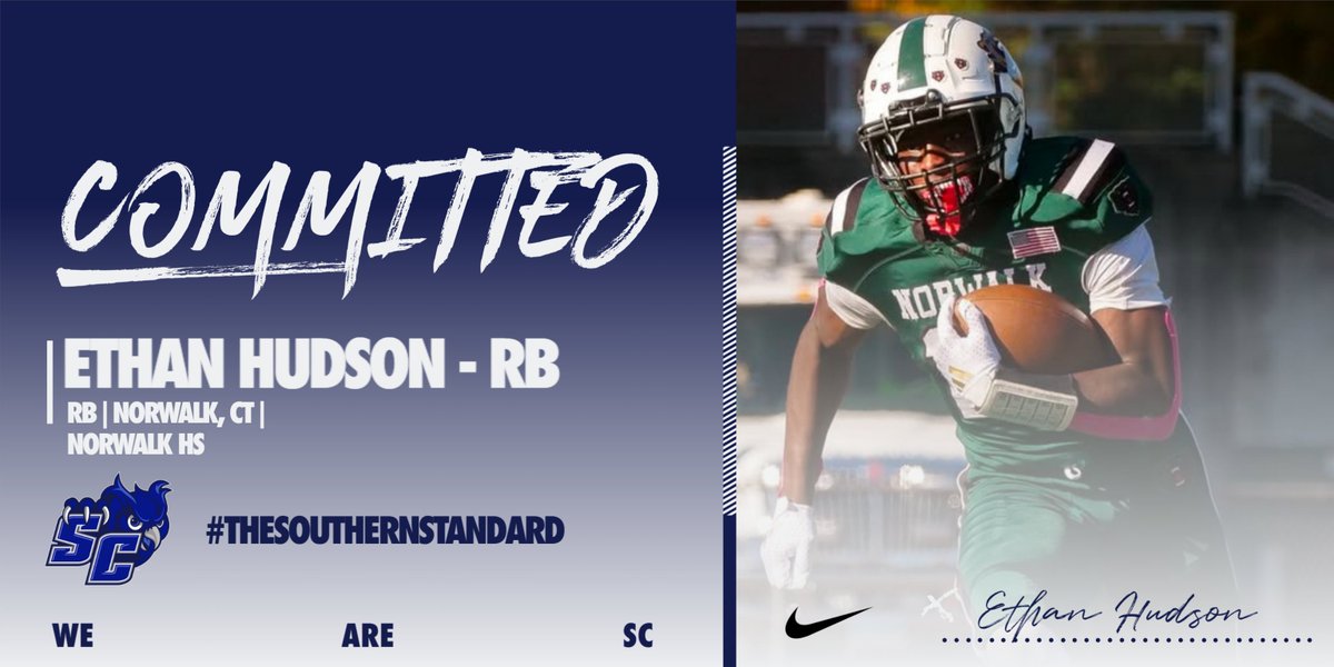 SCSU Football (@scsufb) on Twitter photo Welcome to SCSU <a href="/Ehuddy07/">Ethan Hudson</a> great to have you. Coming up I-95 North. #WeAreSC #TheSouthernStandard Welcome to SCSU <a href="/Ehuddy07/">Ethan Hudson</a> great to have you. Coming up I-95 North. #WeAreSC #TheSouthernStandard