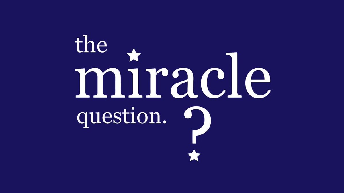 psymwrite's tweet image. سمعتوا عن تقنية
 سؤال المعجزة (Miracle Question) في العلاج النفسي؟