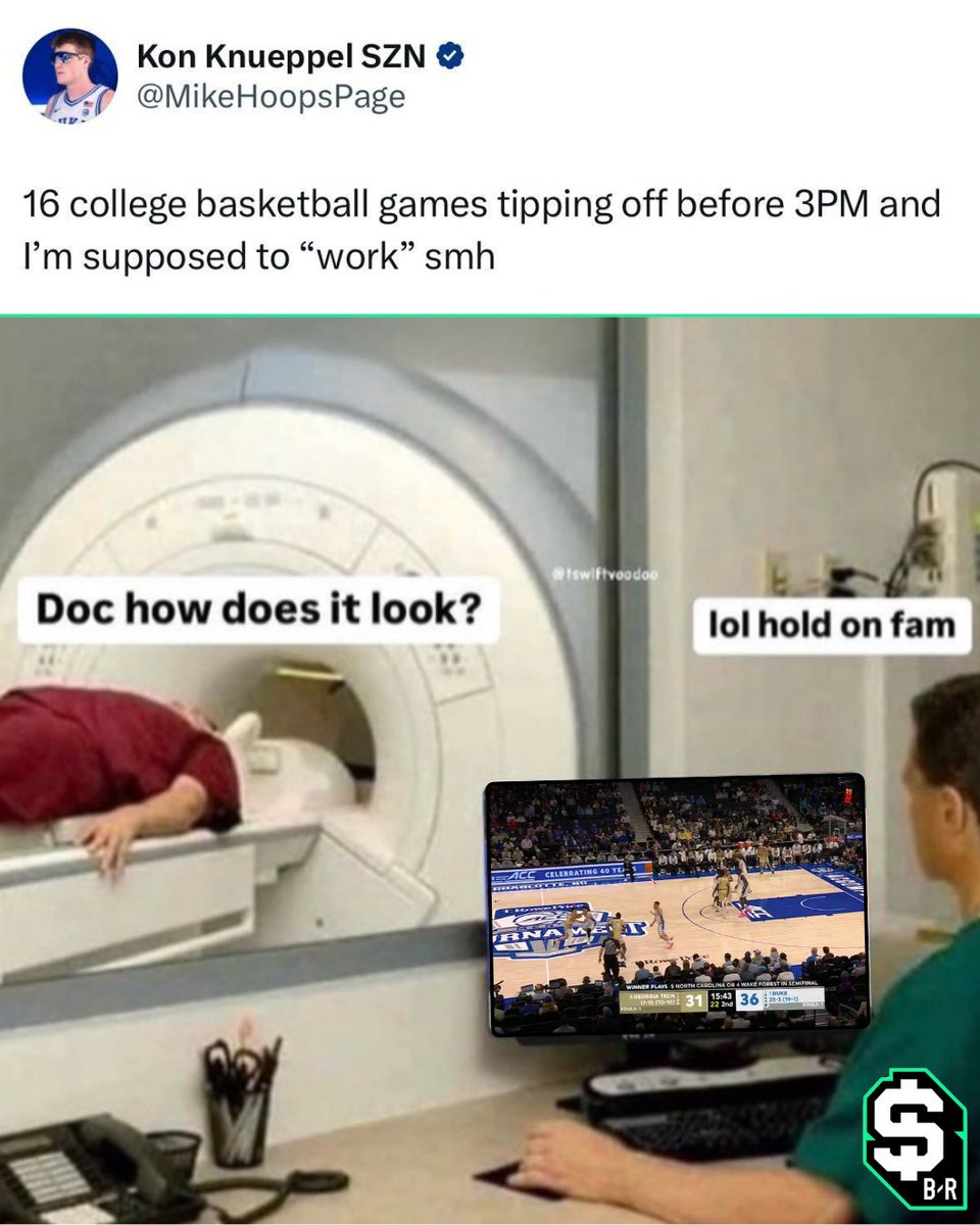 br_betting (@br_betting) on Twitter photo 40+ CBB games tipping off today...
You really expect me to work right now? π
(via <a href="/MikeHoopsPage/">Nik Khamenia SZN</a>) 40+ CBB games tipping off today...
You really expect me to work right now? π
(via <a href="/MikeHoopsPage/">Nik Khamenia SZN</a>)