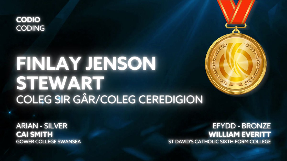 Inspiring Skills (@iseinwales) on Twitter photo Codio
Coding
Llongyfarchiadau mawr - Huge congratulations ๐จโ๐ป
๐ฅ <a href="/ColegSirGar/">Coleg Sir Gรขr</a>
๐ฅ <a href="/GowerCollegeSwa/">Gower College Swansea</a>
๐ฅ St David's Catholic Sixth Form College Codio
Coding
Llongyfarchiadau mawr - Huge congratulations ๐จโ๐ป
๐ฅ <a href="/ColegSirGar/">Coleg Sir Gรขr</a>
๐ฅ <a href="/GowerCollegeSwa/">Gower College Swansea</a>
๐ฅ St David's Catholic Sixth Form College