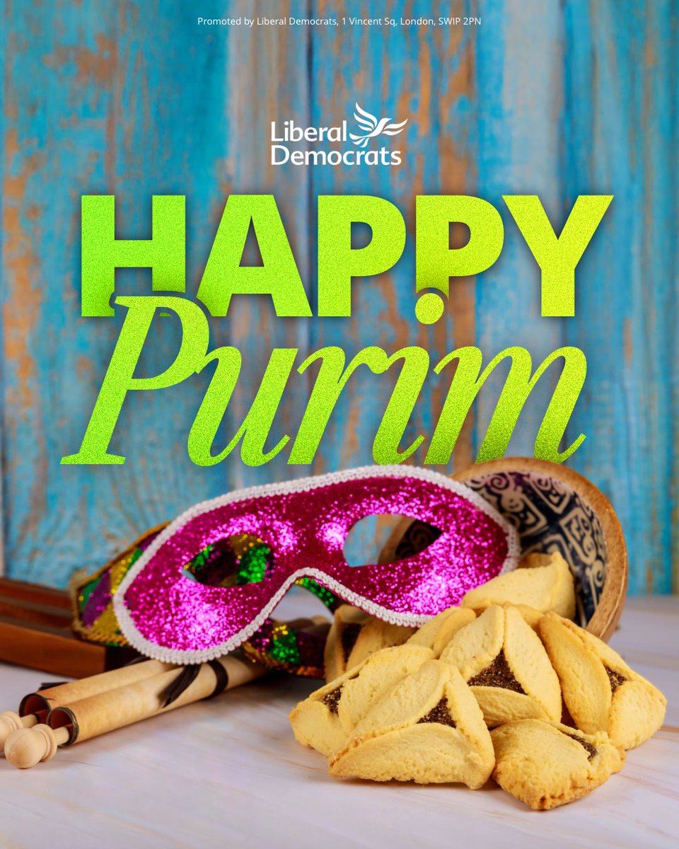 Wishing a very happy Purim to all those celebrating across the UK! 🎭