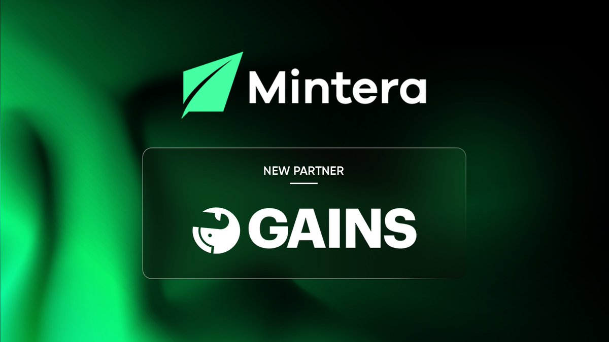 Mintera πΏ (@mintera_co) on Twitter photo Mintera is pushing forward with <a href="/GainsAssociates/">GAINS Associates</a>! π₯
This partnership has been in motion for months, tapping into their 7+ years of crypto expertise to help shape the future of RWA yield π
Big things ahead. Stay locked in, Minterans! π Mintera is pushing forward with <a href="/GainsAssociates/">GAINS Associates</a>! π₯
This partnership has been in motion for months, tapping into their 7+ years of crypto expertise to help shape the future of RWA yield π
Big things ahead. Stay locked in, Minterans! π