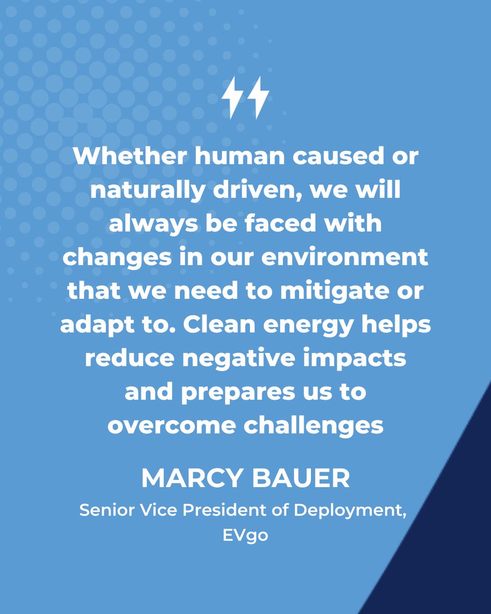 Marcy Bauer, Senior Vice President of Deployment at @EVgonetwork, has spent 15 years in clean energy. After the military &amp; working in public &amp; environmental health, Bauer found a fit in clean energy, where she could contribute to building the future.

 ce4aef.org/face-of-clean-…