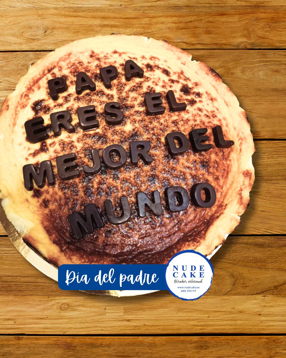 pbNudeCake's tweet photo. 🎩🍰 Sorprende a papá con una tarta única en su día 🍰🎩
El mejor regalo para el Día del Padre es compartir un momento especial… ¡y qué mejor manera de hacerlo que con una tarta artesanal hecha con todo el cariño! 💙 https://t.co/WCLtYOxDOj