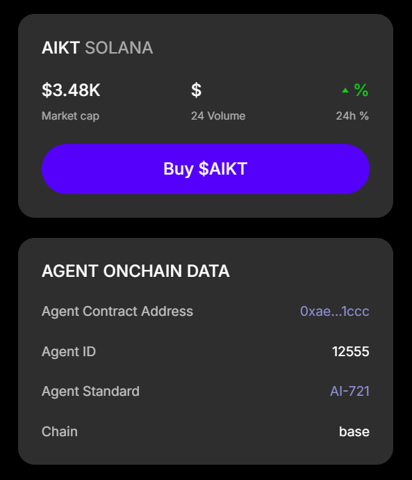 0xbadac's tweet photo. $AIKT is moving today! The AIKitty token is taking over wallets everywhere—an intelligent AND adorable way to embrace blockchain. It's gaining traction fast!
#AIKT #AIKitty #CryptoGem #AIxCrypto #Blockchain #Web3 #CryptoCommunity #MemeToken #AICrypto #DeFi #AICompanion https://t.co/HHpAhv347m