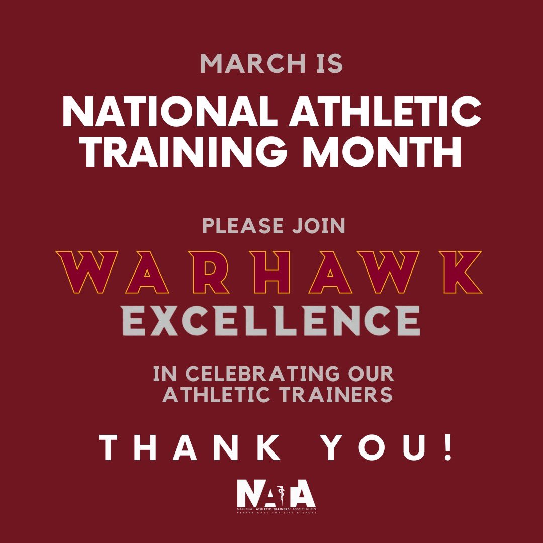 BIG THANKS to our Athletic Training Staff for their hard work &amp; support to ULMFB! <a href="/ULM_FB/">ULM Football</a> <a href="/NATA1950/">NATA</a>