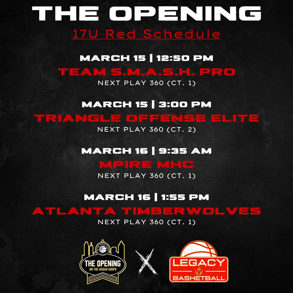 ๐๐ฎ๐ธ๐ป๐ฐ๐ฒ๐ช ๐๐ฎ๐ฐ๐ช๐ฌ๐ (@galegacyhoops) on Twitter photo Georgia Legacy 17u Red Roster and Schedule this weekend for <a href="/OTRHoops/">On the Radar Hoops Events</a> The Opening
<a href="/OntheRadarHoops/">Shun Williams</a> <a href="/SHReport/">SouthernHoopsReport</a> <a href="/Proven_Prospect/">Proven Prospects</a> <a href="/Relentless_Hoop/">Relentless Hoops</a> <a href="/elimayberry_/">eli mayberry</a> Georgia Legacy 17u Red Roster and Schedule this weekend for <a href="/OTRHoops/">On the Radar Hoops Events</a> The Opening
<a href="/OntheRadarHoops/">Shun Williams</a> <a href="/SHReport/">SouthernHoopsReport</a> <a href="/Proven_Prospect/">Proven Prospects</a> <a href="/Relentless_Hoop/">Relentless Hoops</a> <a href="/elimayberry_/">eli mayberry</a>