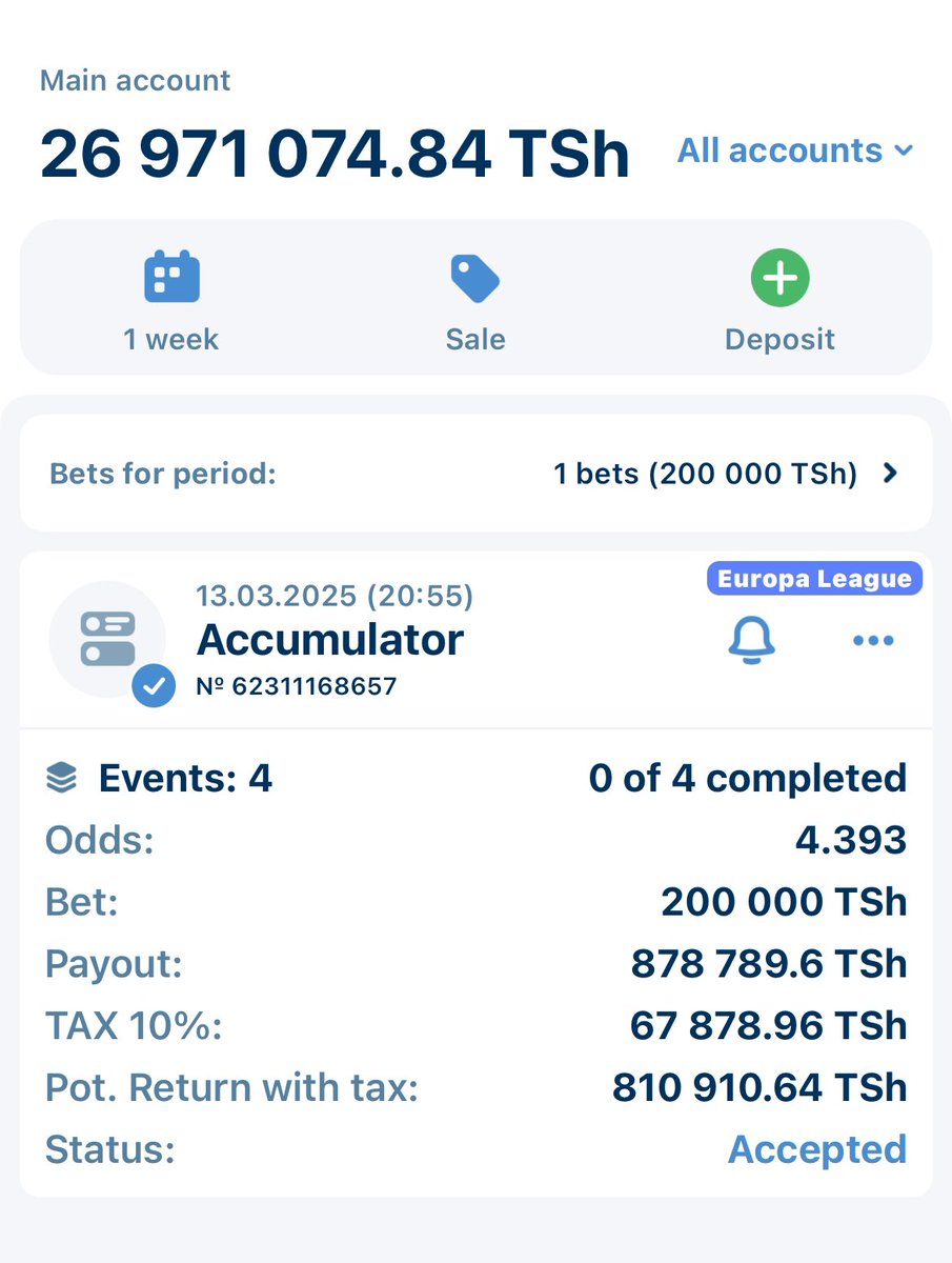 REPOST leo tena tumpige kanji.🥶👊🏿
Nani hana mtaji????

1X bet Code: 5965V
Odds: 4.393
Stake: 200K
To Winn: 878K

Jisajili 1X BET hujachelewa 👇🏿
Link: cropped.link/1kirikuu
Promo code jaza 👉🏿  1KIRIKUU
Upewe bonus ya first Depost 💰

Weka na kutoa pesa.
✅Mpesa ✅Mix by Yas