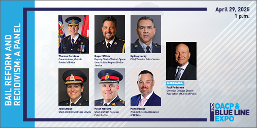 PANEL ANNOUNCEMENT 📣
Join us at OACP &amp; Blue Line Expo for a star-studded panel, where leaders in law enforcement will discuss bail reform and recidivism. You won't want to miss this panel!
Register NOW: bluelineexpo.com

#OACPBLExpo #Police #BailReform
<a href="/OACPOfficial/">OACPOfficial</a>