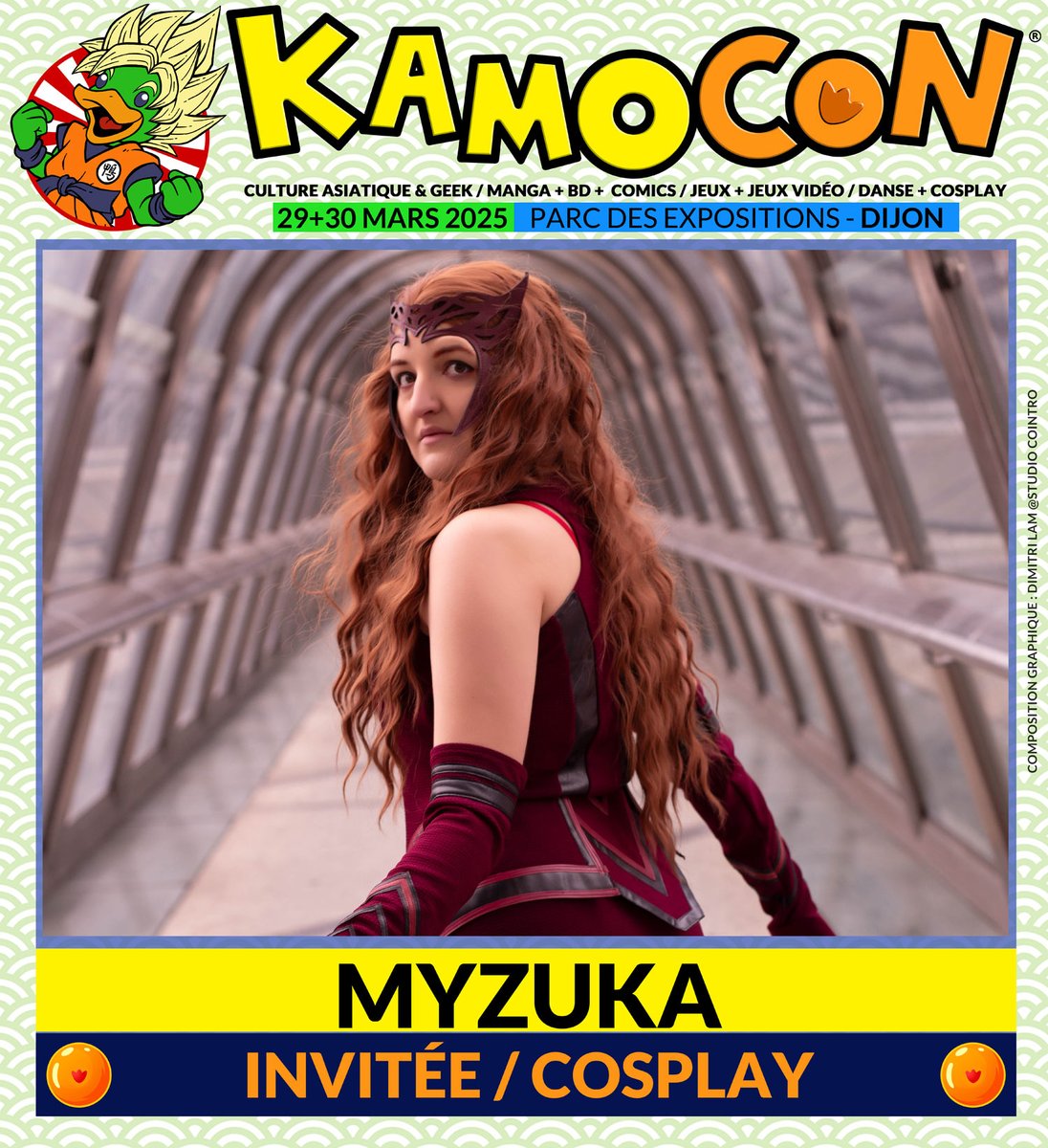 **** INVITÉE KAMO CON 2025 ****
Coin ! Kamo Con est fier de vous présenter notre nouvelle invitée cosplay : Myzuka !
instagram.com/myzucka
Crédit photo : <a href="/picture/">picture</a>.memoriesfb
Infos et billetterie &gt;&gt;&gt; kamocon.fr
Infos : kamo.event@gmail.com