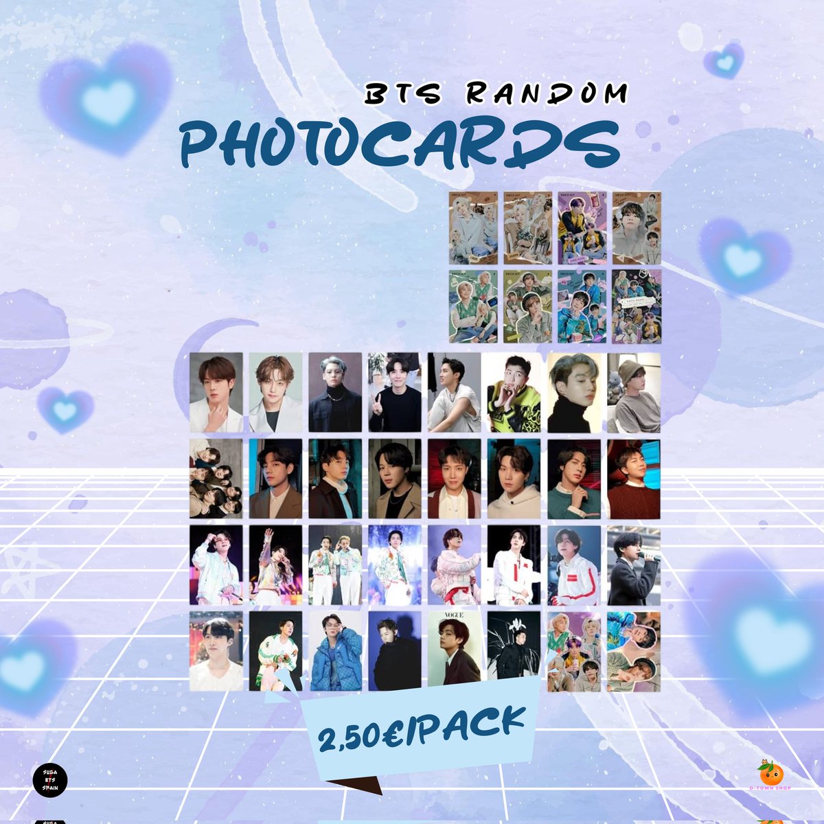🚨 NEW MERCH🚨 BTS Random PCs. More info on our website🫰

🏷️PRICE: 2,50€ / pack
🛒 Orders on our website 
🌍 Worldwide Shipping

🔗 ko-fi.com/s/199ce9ba28
.
.
.
#BTS #bangtan #bangtanboys #SUGA #RM #JHOPE #jin #jimin #jungkook #taehyung #AgustD #btsarmy #kpop