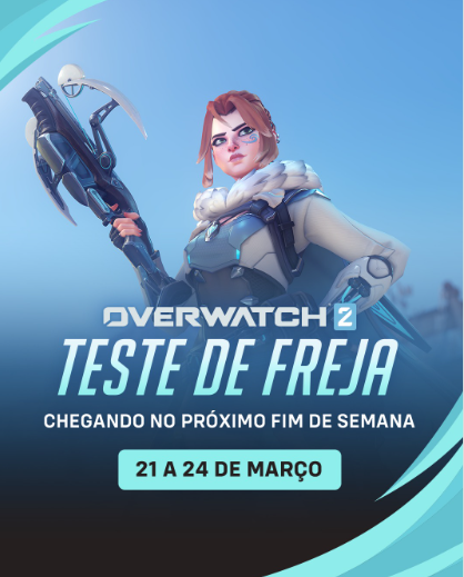 Nova Herói do Overwatch 2 no próximo fim de semana 🤩
Já estou ansiosa!!!