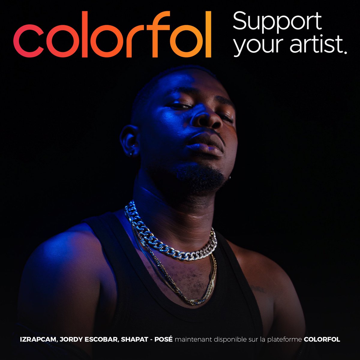 ColorfolApp's tweet photo. 🛌POSÉ EN EXCLUSIVITÉ SUR COLORFOL APP 🇨🇲

Nouveau titre inédit « Posé » d’ @izrapcam en collaboration avec @237_escobar et @shapatoff maintenant disponible en exclu sur @ColorfolApp avec option de soutien 💰à partir de 500 FCFA ✨🤝🏿

➡️https://t.co/O69vCq1yCp

#ThisIZRAPCAM #Colorfol #izrapcam #SupportYourArtist✨