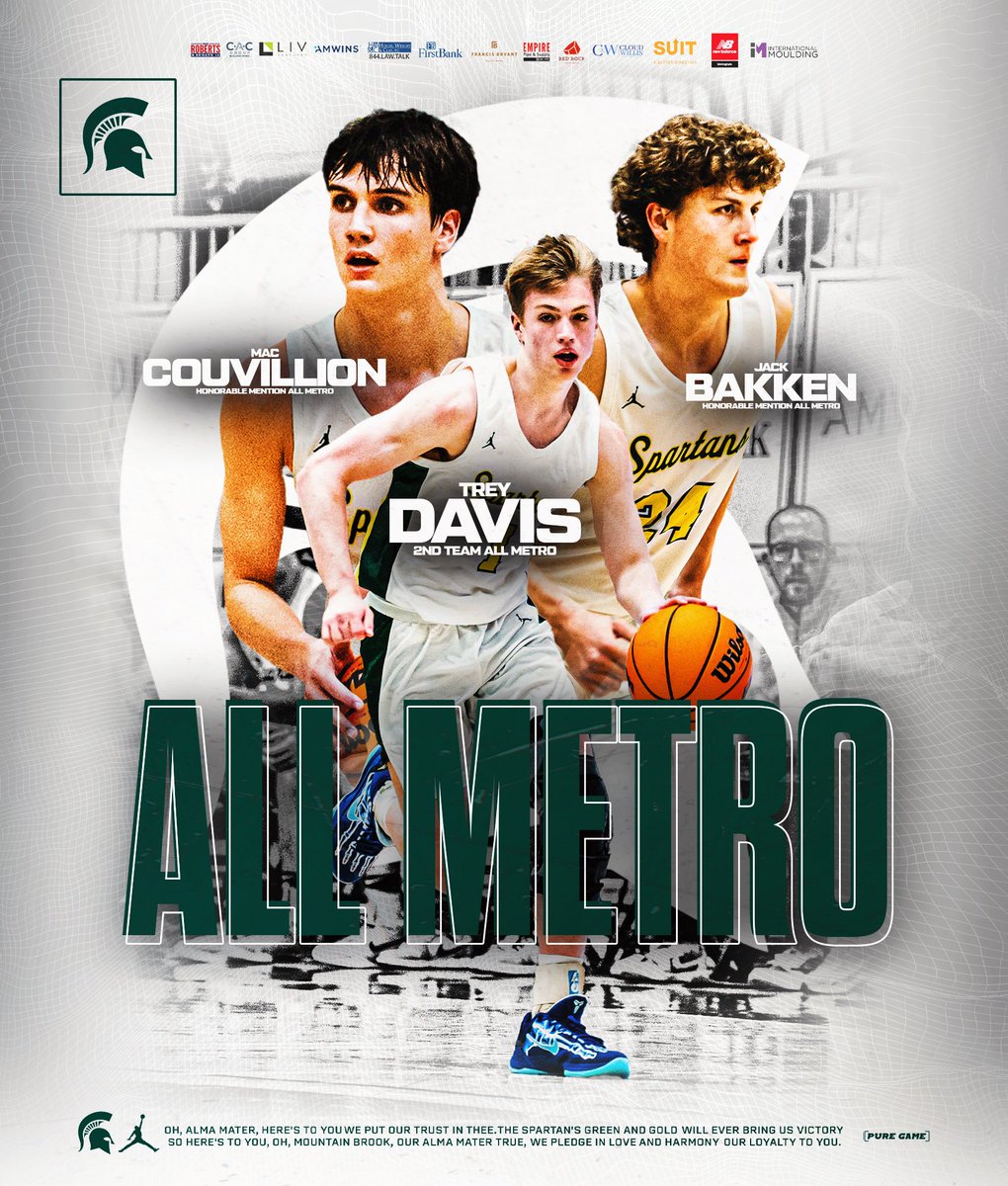 Mountain Brook Hoops (@mtnbrookhoops) on Twitter photo Congratulations to our Spartans who were named to the All-Metro team! #StrengthInNumbers #GSG
<a href="/mtnbrookschools/">Mountain Brook Schools</a> <a href="/mbs_athletics/">Mountain Brook Athletics</a> <a href="/SpartanAthFndn/">Spartan Athletic Foundation</a>
Special Thanks to our sponsors especially our Title Sponsor Francis Bryant Construction Congratulations to our Spartans who were named to the All-Metro team! #StrengthInNumbers #GSG
<a href="/mtnbrookschools/">Mountain Brook Schools</a> <a href="/mbs_athletics/">Mountain Brook Athletics</a> <a href="/SpartanAthFndn/">Spartan Athletic Foundation</a>
Special Thanks to our sponsors especially our Title Sponsor Francis Bryant Construction