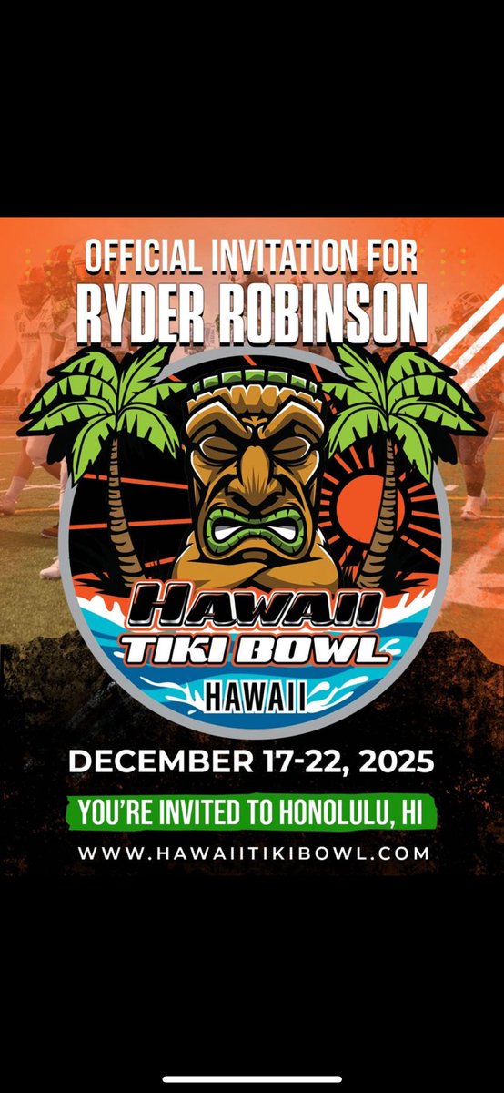 Blessed to have been invited to play in the Hawaii tiki bowl!