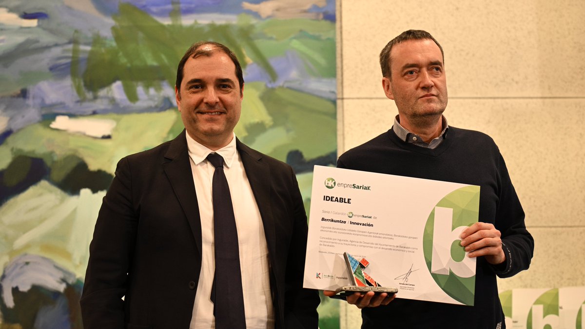 Innobasque (@innobasque) on Twitter photo El evento contó con la presencia de <a href="/amaiadelcampo/">Amaia del Campo</a>, alcaldesa de <a href="/infobarakaldo/">infobarakaldo</a>, y #DavidSolla, presidente de <a href="/Inguralde/">Inguralde</a>.
Luis Manero, Director de Innovación en Pymes de la Agencia Vasca de la Innovación | Innobasque, entregó uno de los galardones a <a href="/Ideable/">Ideable</a>.
<a href="/lamanero1976/">Luis Manero</a> El evento contó con la presencia de <a href="/amaiadelcampo/">Amaia del Campo</a>, alcaldesa de <a href="/infobarakaldo/">infobarakaldo</a>, y #DavidSolla, presidente de <a href="/Inguralde/">Inguralde</a>.
Luis Manero, Director de Innovación en Pymes de la Agencia Vasca de la Innovación | Innobasque, entregó uno de los galardones a <a href="/Ideable/">Ideable</a>.
<a href="/lamanero1976/">Luis Manero</a>