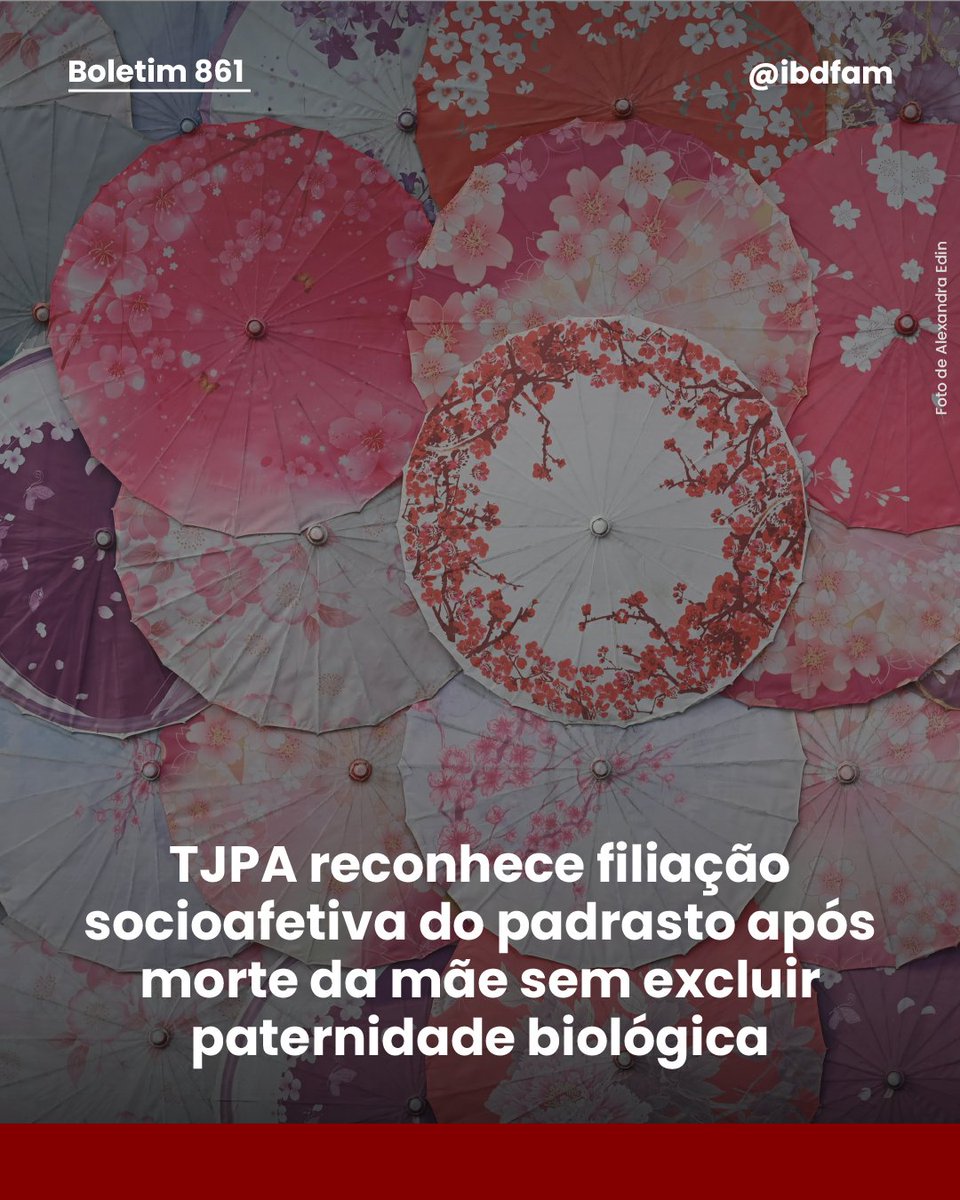IBDFAM_oficial's tweet photo. O Tribunal de Justiça do Estado do Pará reconheceu a filiação socioafetiva de uma criança de sete anos e seu padrasto após a morte da genitora.
📷Leia a íntegra da matéria em: https://t.co/n3suv9xETy
#ibdfam
#notícias https://t.co/QMZPdpp2lJ