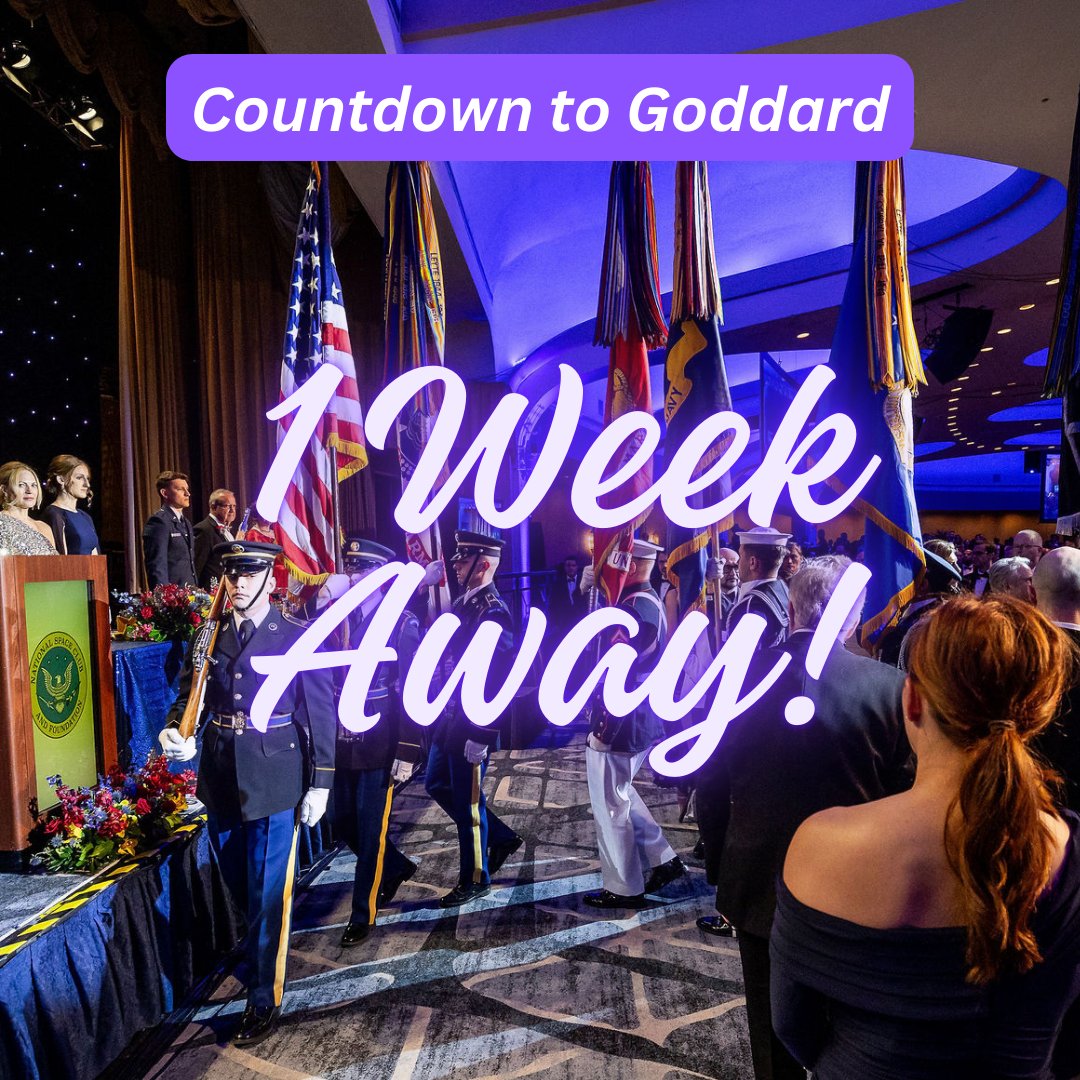 Just 1 week until the Goddard Dinner! ✨ The countdown is on for an evening of inspiration, recognition, and connection.

#GoddardDinner #1WeekToGo