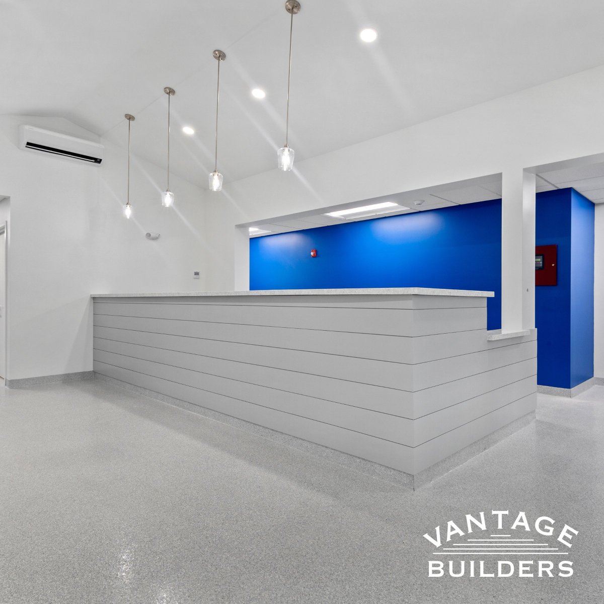 Project Sneak Peek! 🐾🏥

The Vantage team is currently wrapping up a renovation for the new Bristol County Animal Clinic in Raynham, MA! This 4,730 SF space used to be a restaurant, but we’re transforming it into a fully functional animal care center.