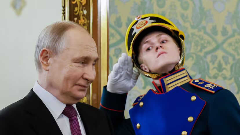 Algún Putinólogo en la sala que nos explique qué le pasa a esta joven en el cuello?