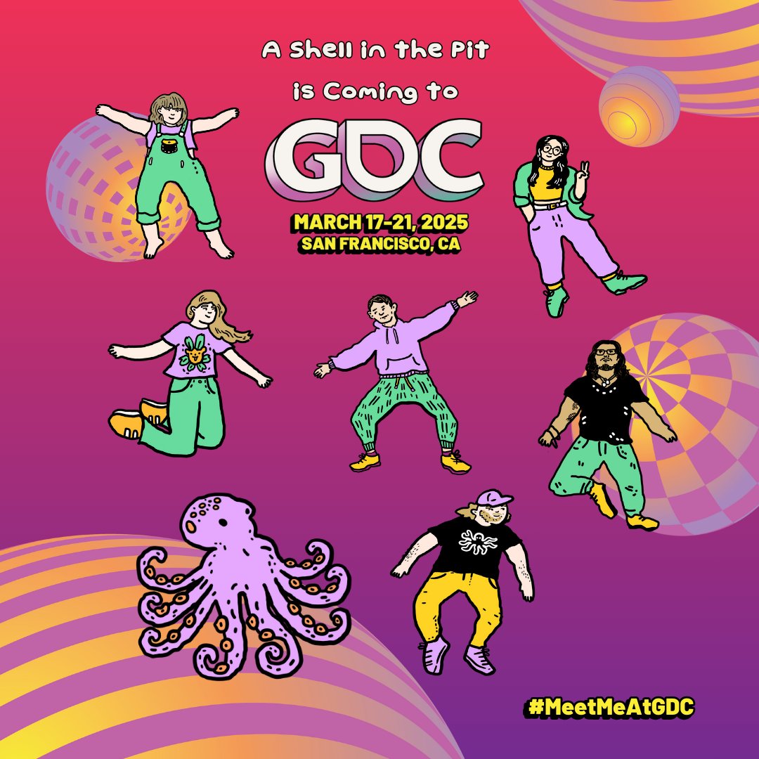 Come say hi to us at <a href="/Official_GDC/">Game Developers Conference</a>! <a href="/ASITP_Gord/">Gord - FISH GAME</a>, <a href="/michelledmundo/">Michelle del Mundo</a> <a href="/prestonwaudio/">Preston Wright</a> <a href="/soundseeds/">Millie Wissar</a> <a href="/QuietGecko/">Juan Carlos Garcia A 🔜 GDC2024</a> and <a href="/emaudible/">Em🐌</a> will all be there! 💃