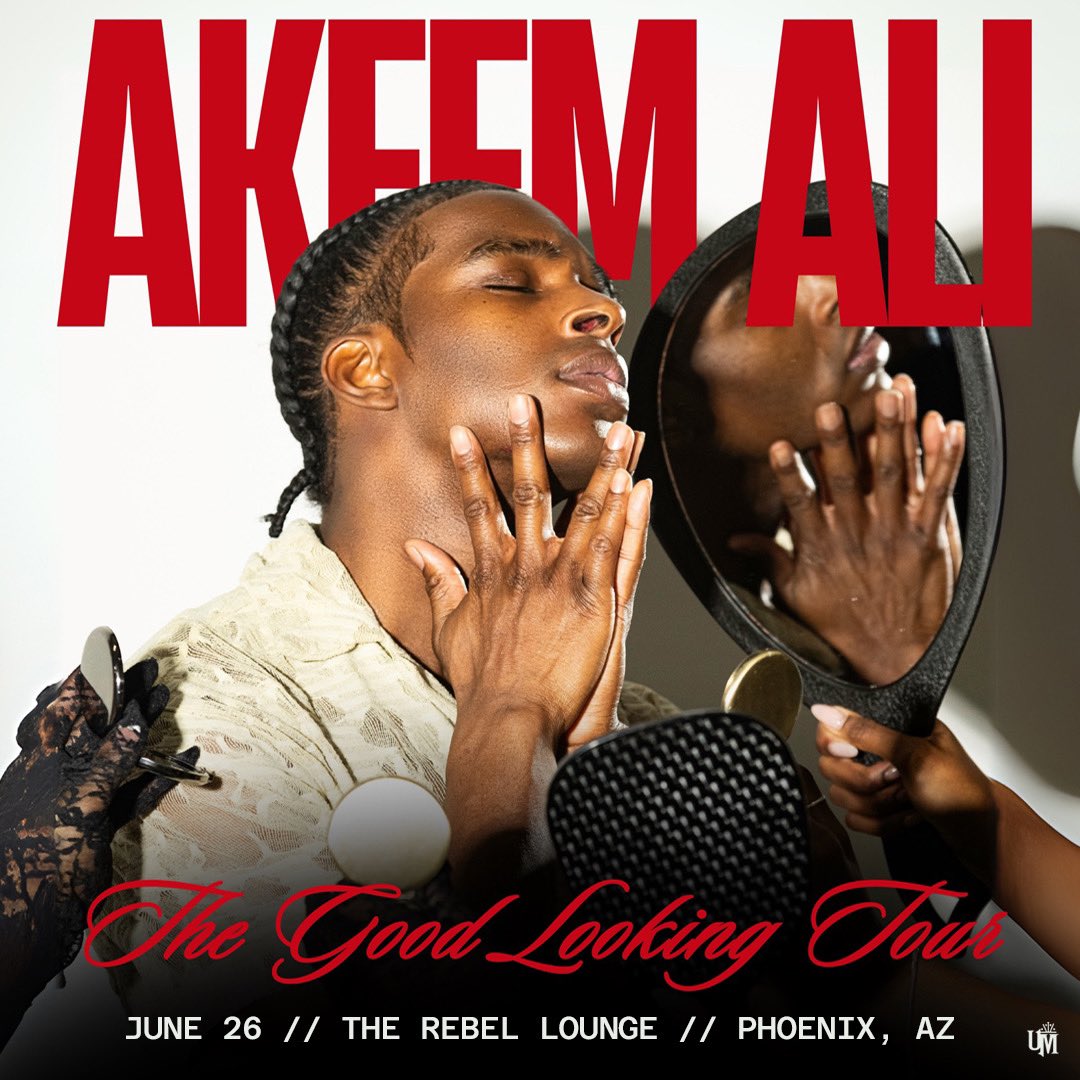 Universatile's tweet image. Akeem Ali 🔥 ‘THE GOOD LOOKING TOUR’ 6/26 at The Rebel Lounge in Phoenix. Tickets On-Sale Now!  #AkeemAli #TheRebelLounge wl.seetickets.us/event/akeem-al…