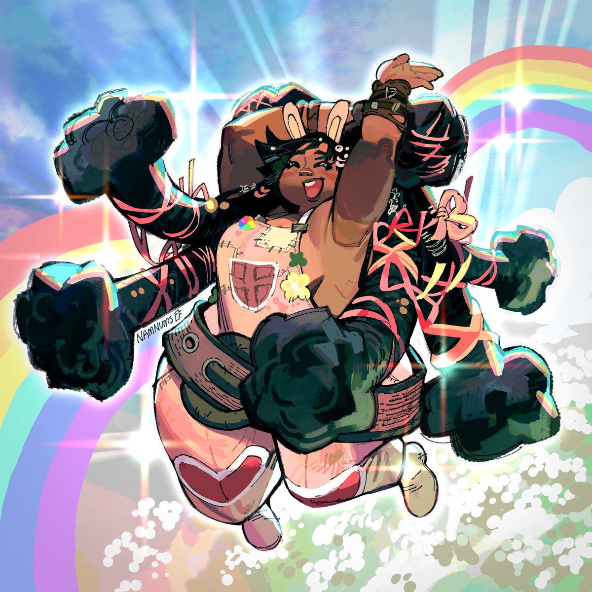 NamNumss's tweet photo. art trade with @rottierossie https://t.co/mqLS2kTowL