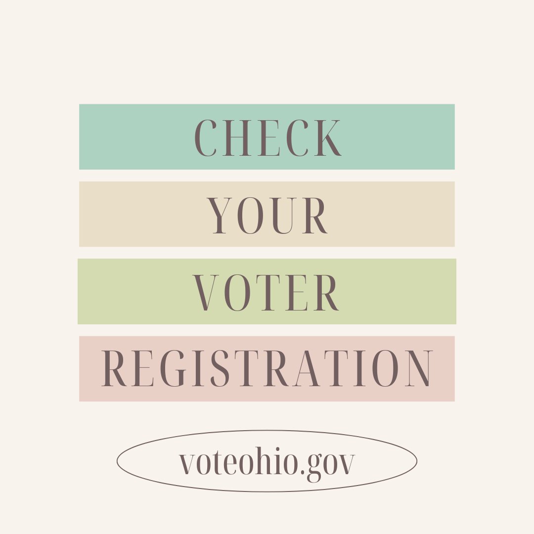 352,389 voter registrations may be removed from Ohio's Voter Registration Database. While it's a standard procedure to ensure voter rolls are up-to-date, active voters may accidentally be removed

Check if you're on the removal list: registrationreadiness.ohiosos.gov

If so, re-register!