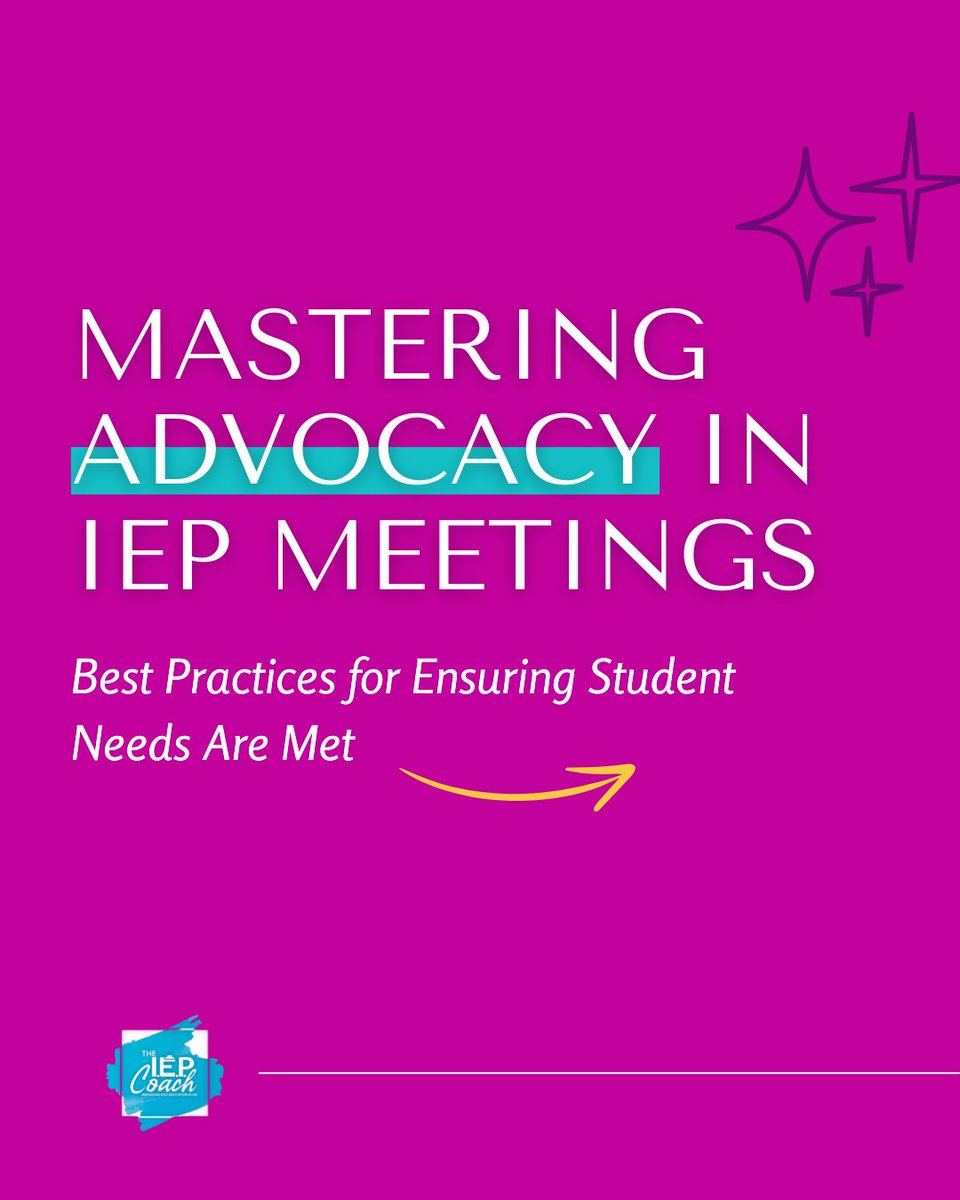TheIEPCoachLLC's tweet photo. 📢 Want to walk into IEP meetings with confidence? Here’s how to advocate effectively. 

Swipe through for key strategies to master advocacy in IEP meetings! https://t.co/V3SGpaGXmn