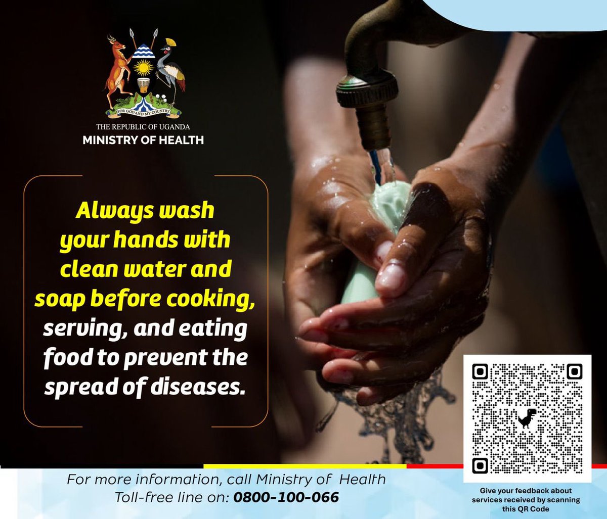 JudithNkt's tweet photo. Our hands carry millions of germs. Wash them with clean water and soap frequently. https://t.co/fgt6TSZjmp