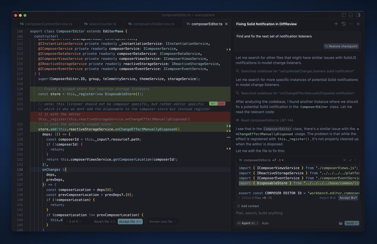 We've shipped several quality-of-life improvements to Cursor's UI!

We know the little bits of polish and delight matter lots in a tool that you use every day. Details below...