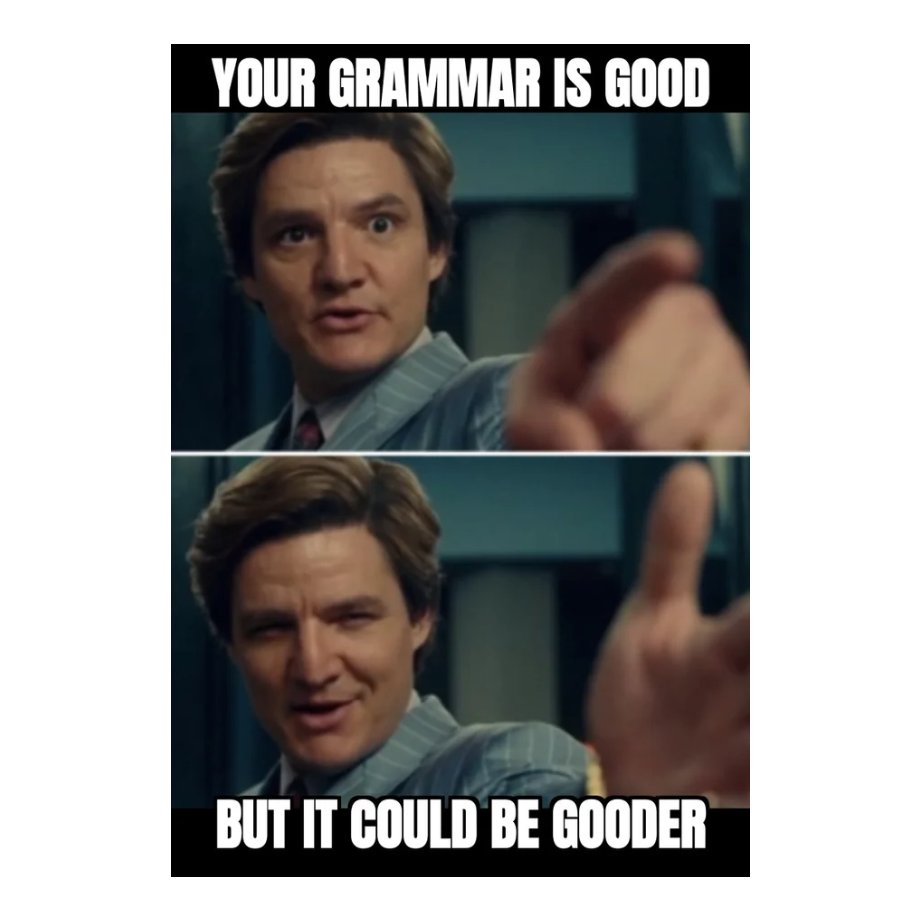 myinstantessay1's tweet image. When you think your grammar is perfect, but Grammarly says otherwise. 🤡📖✏️
#GrammarFails #EnglishHumor #MemeLife #GoofyGrammar #EditingStruggles #GrammarlySavesLives #GrammarPolice #FunnyMeme #MemeOfTheDay #LanguageLovers