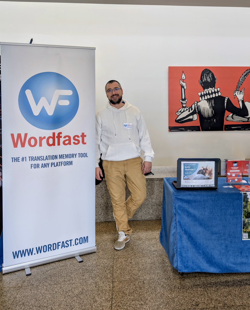 Wordfast (@wordfast) on Twitter photo Wordfast at UCM! 💪🏼
We’re thrilled to be sponsoring the II International Conference on PhD Research in Translation at the Faculty of Philology, Universidad Complutense de Madrid (UCM)! Visit our booth to learn more about WF #Wordfast #TranslationResearch #UCM #PhDTranslation Wordfast at UCM! 💪🏼
We’re thrilled to be sponsoring the II International Conference on PhD Research in Translation at the Faculty of Philology, Universidad Complutense de Madrid (UCM)! Visit our booth to learn more about WF #Wordfast #TranslationResearch #UCM #PhDTranslation