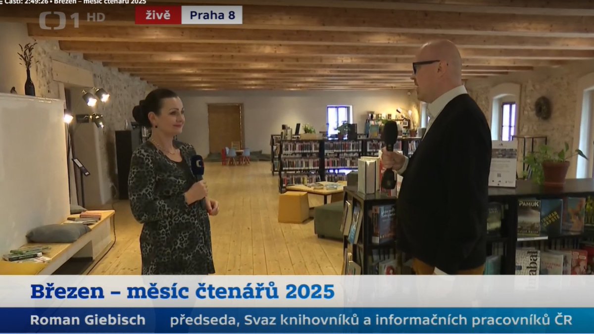 Velký mlýn se zapojil do Března – měsíce čtenářů!
Nestandardní pobočka MKP v historickém mlýně nabízí nejen knihy, ale i e-knihy, audioknihy a kulturní akce. Jak dnes fungují moderní knihovny? Více v rozhovoru s Romanem Giebischem v @Studio6CT 🎥 (2:49:46) ceskatelevize.cz/porady/1096902…