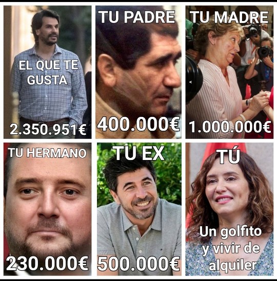 ANA G. Sandoval 🌹🌹 (@anaruben) on Twitter photo 🔘#AyusoAPrisión7291
🔘#7291victimas
𝗠𝗶𝗲𝗻𝘁𝗿𝗮𝘀 𝗲𝗹𝗹𝗼𝘀 𝗳𝗮𝗹𝗹𝗲𝗰𝗶𝗮𝗻, 𝘀𝘂 𝗳𝗮𝗺𝗶𝗹𝗶𝗮 𝘀𝗲 𝗳𝗼𝗿𝗿𝗮𝗯𝗮. 
▶️𝗔𝘆𝘂𝘀𝗼, 𝘃𝗲𝘁𝗲 𝘆𝗮❗ 🔘#AyusoAPrisión7291
🔘#7291victimas
𝗠𝗶𝗲𝗻𝘁𝗿𝗮𝘀 𝗲𝗹𝗹𝗼𝘀 𝗳𝗮𝗹𝗹𝗲𝗰𝗶𝗮𝗻, 𝘀𝘂 𝗳𝗮𝗺𝗶𝗹𝗶𝗮 𝘀𝗲 𝗳𝗼𝗿𝗿𝗮𝗯𝗮. 
▶️𝗔𝘆𝘂𝘀𝗼, 𝘃𝗲𝘁𝗲 𝘆𝗮❗