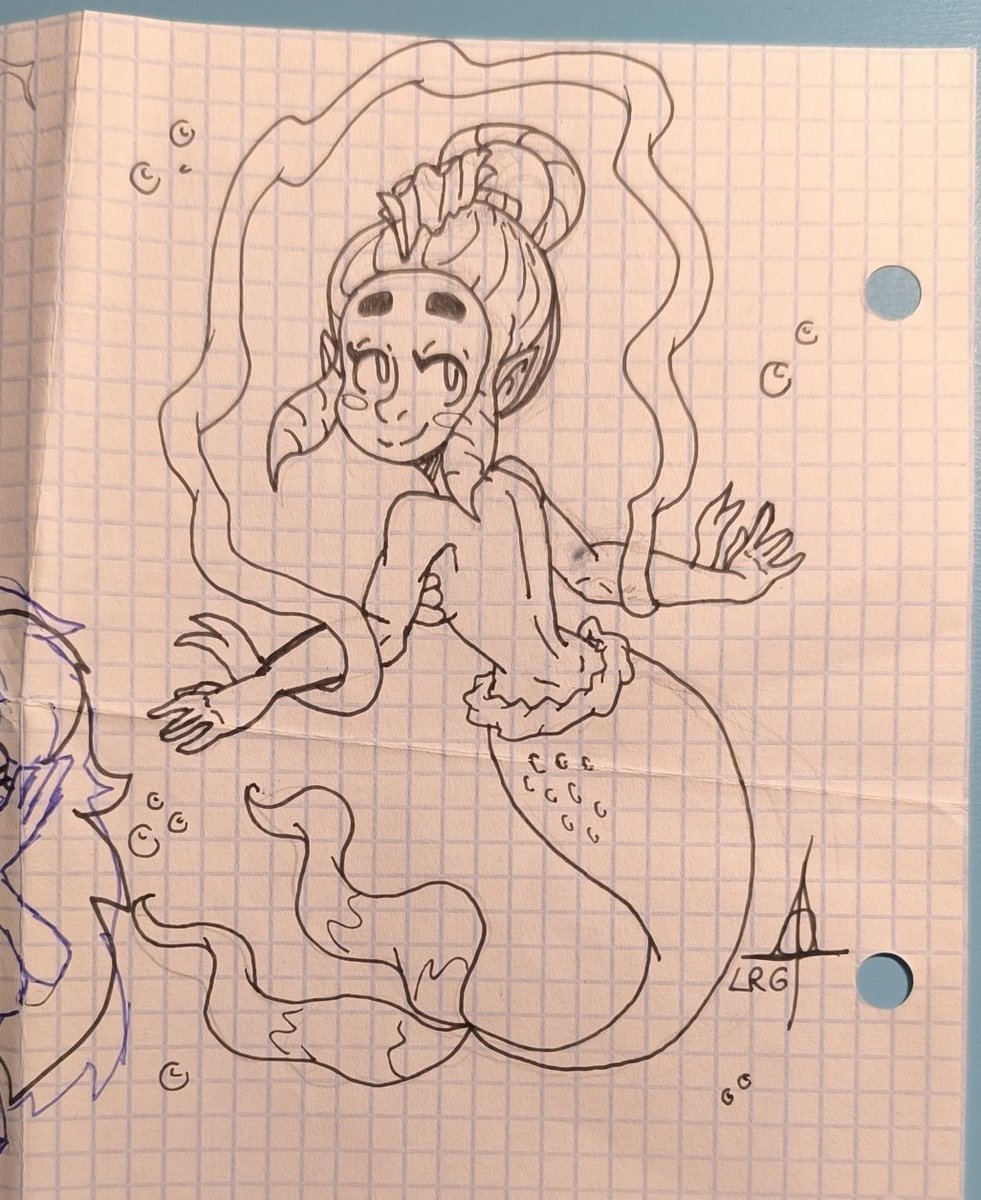pessi_cola_lrg's tweet photo. Otro doodle de clase para recordar a mi yokai favorito de todos los tiempos 😞💖 La amaba
#YokaiWatch #Nereida https://t.co/JBcJBmibzD