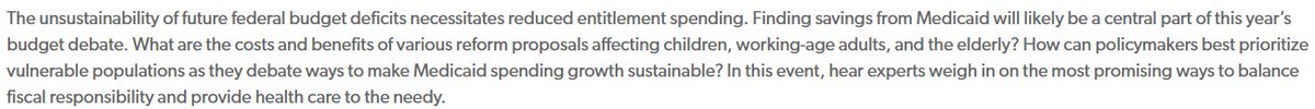 Scott Winship (@swinshi) on Twitter photo Looking forward to this upcoming <a href="/AEICosm/">AEI's Center on Opportunity and Social Mobility</a> event on March 24: "Keeping Medicaid Sustainable while Prioritizing the Vulnerable."
I'll moderate the stellar lineup of <a href="/Avik/">Avik Roy</a>, <a href="/brian_blase/">Brian Blase</a>, <a href="/JessicaBRiedl/">Jessica Riedl 🧀 🇺🇦</a>, and Jim Capretta. Looking forward to this upcoming <a href="/AEICosm/">AEI's Center on Opportunity and Social Mobility</a> event on March 24: "Keeping Medicaid Sustainable while Prioritizing the Vulnerable."
I'll moderate the stellar lineup of <a href="/Avik/">Avik Roy</a>, <a href="/brian_blase/">Brian Blase</a>, <a href="/JessicaBRiedl/">Jessica Riedl 🧀 🇺🇦</a>, and Jim Capretta.
