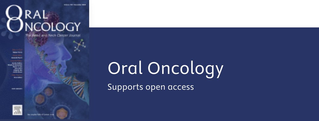 Hospital-Based Registry Analysis of Staging Efficacy and Proposed Staging Subclassification for Stage I #HPV-Associated Oropharyngeal Squamous Cell Carcinoma. Now published in Oral Oncology: sciencedirect.com/science/articl…