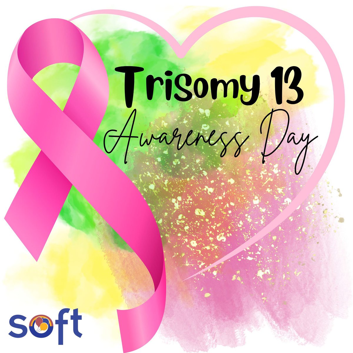 Trisomy_SOFT's tweet photo. It’s #WorldTrisomy13AwarenessDay!
💛💗💚
Celebrate the incredible strength, love, &amp; joy that individuals with Trisomy 13 bring to the world! Their lives are full of meaning, &amp; their stories inspire us every day. Flood social media with yellow, pink, &amp; green to raise awareness! https://t.co/cJI0Q32ye2